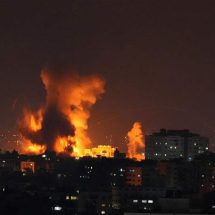 هجوم جوي عنيف يستهدف مناطق غزة