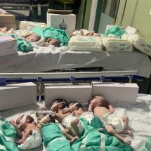 اخراج الأطفال الخدج من مستشفى الشفاء في غزة