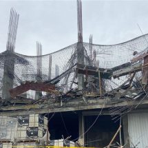 إصابة 3 عمال بإنهيار هيكل بناية "قيد الانشاء" في البصرة (صور)