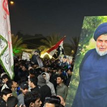 بالصور.. آلاف "الصدريين" يتجمعون شرقي بغداد "رفضاً للانتخابات".. رسالة للحنانة