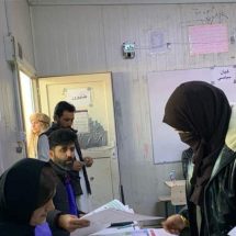 مشاهد من توافد النازحين في اقليم كردستان للمشاركة بالتصويت الخاص