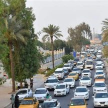 شوارع حمراء بالكامل.. خارطة بازدحامات بغداد الان