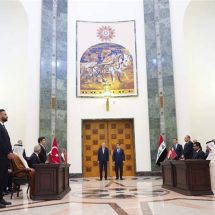 توقيع مذكرة تفاهم رباعية بين العراق وتركيا وقطر والامارات بشأن "طريق التنمية"